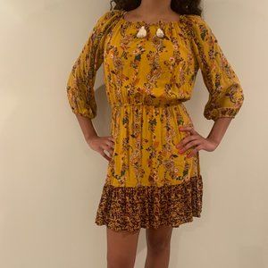 Art Class Girls XL yellow floral dress